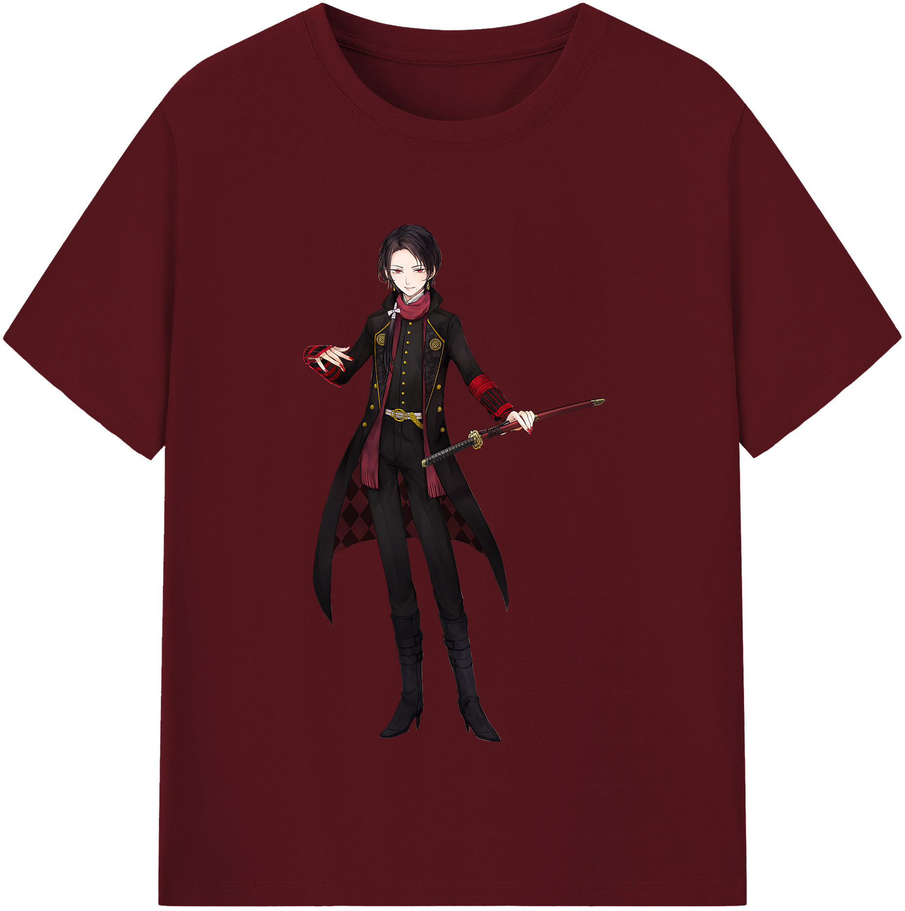 （画像用） 刀剣乱舞 Touken Ranbu 綿100％半袖Tシャツ（フロントプリント）